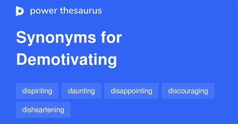 The term '<strong>Demotivate</strong>' in classic thesaurus. . Demotivate synonym